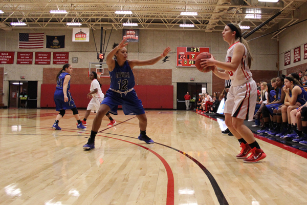 Big road win for the Lady Red Devils 65-56 over Colby